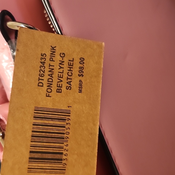 Steve Madden Fonda Pink Rhinestone Satchel Bag Crossbody NWT - Picture 7 of 8